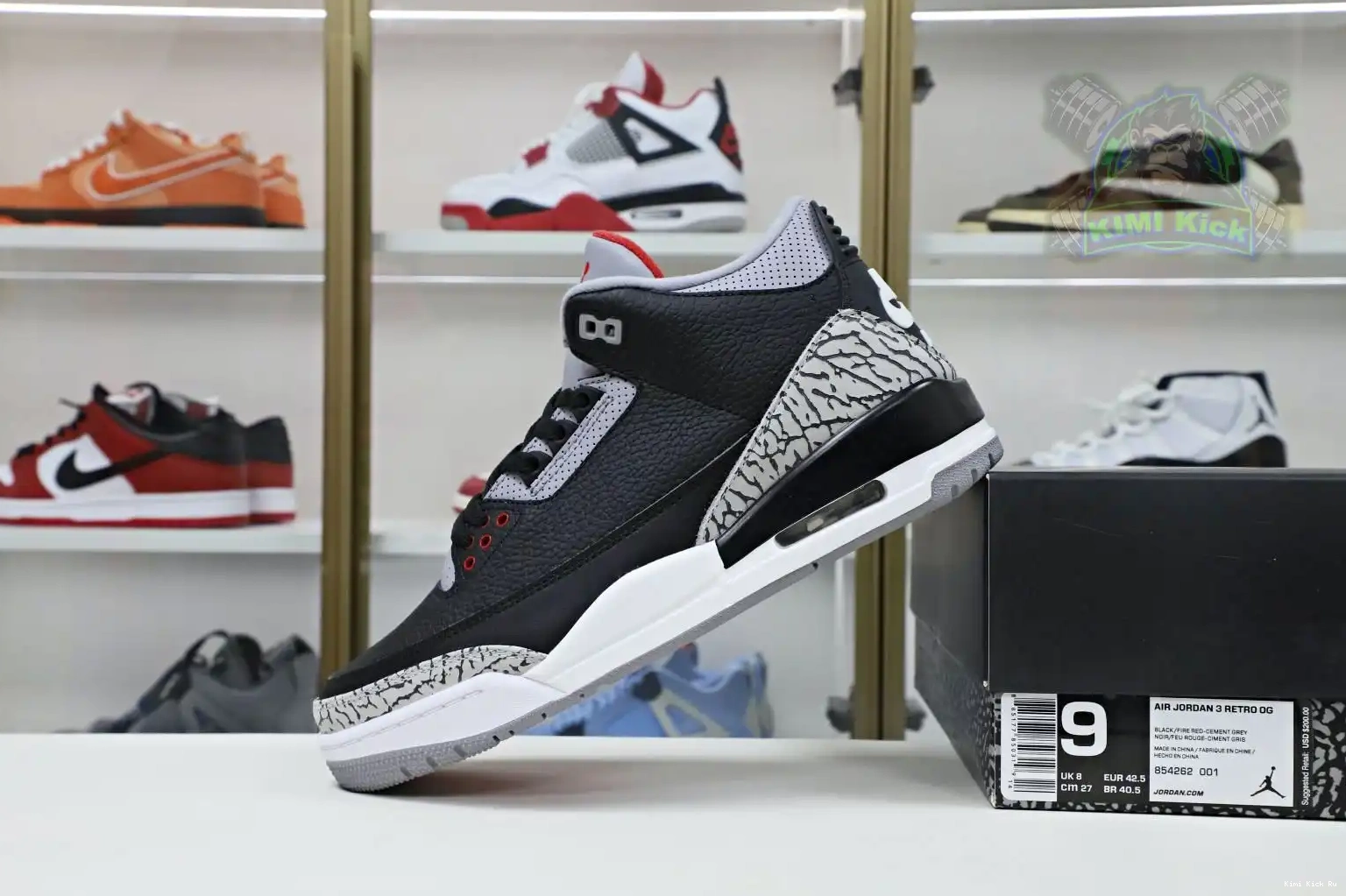 blackcement Jordan retro 2018（854262-001） Kimikick  3 Air Jordan 0806